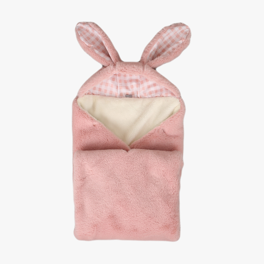 Rabbit Cloak Hood Blanket (Pink)