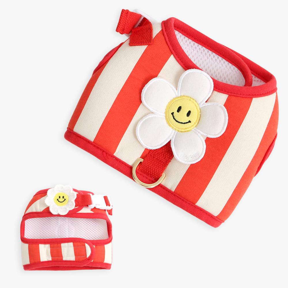 Smile Daisy Harness (Red)
