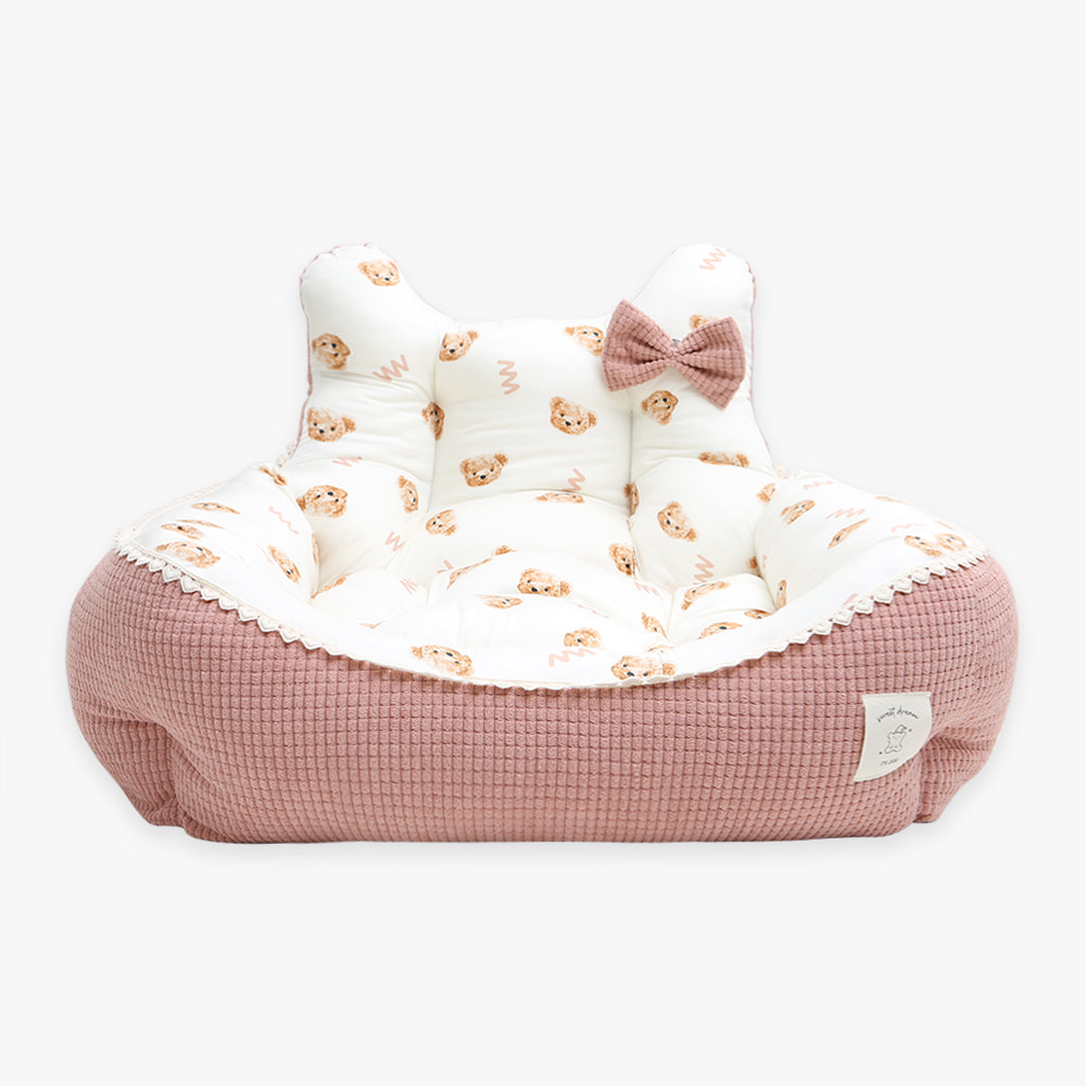 Goodnight Bear Pogny Bed (Indie Pink)