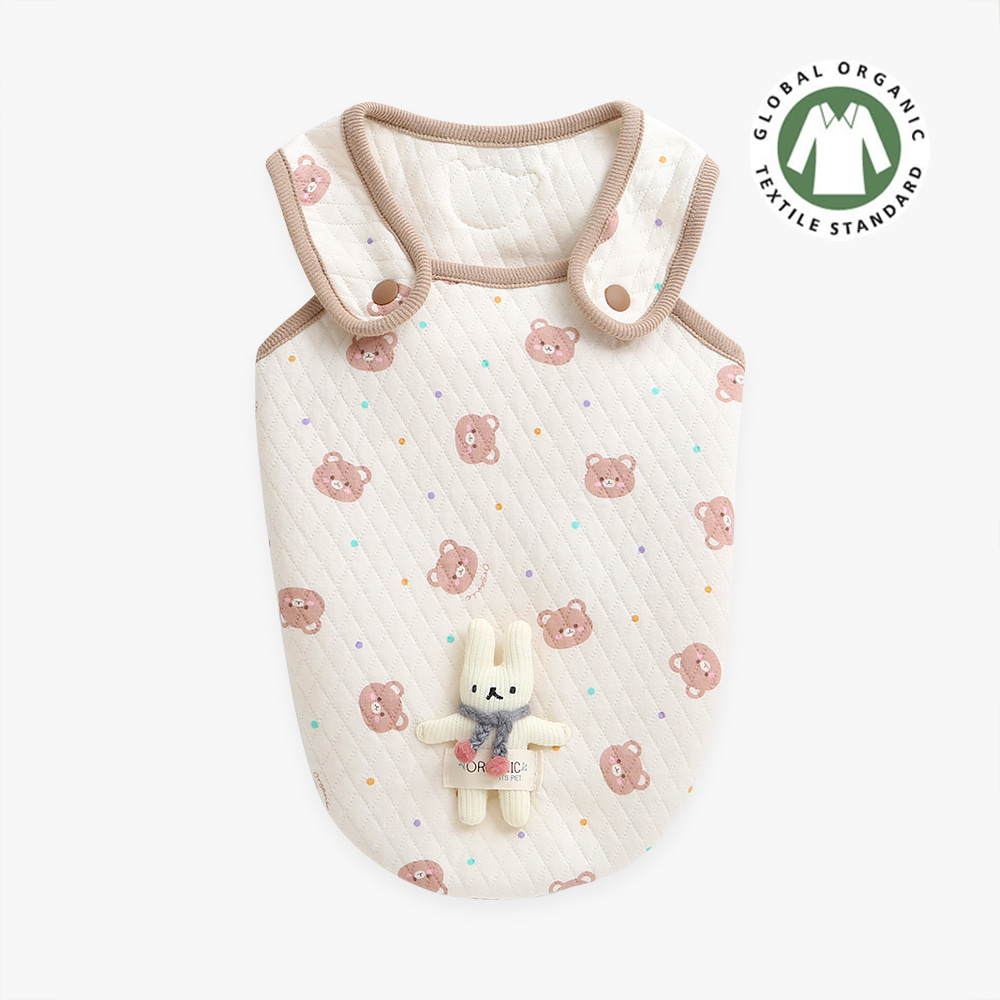 Organic Coco Quilted Vest (Bear)
