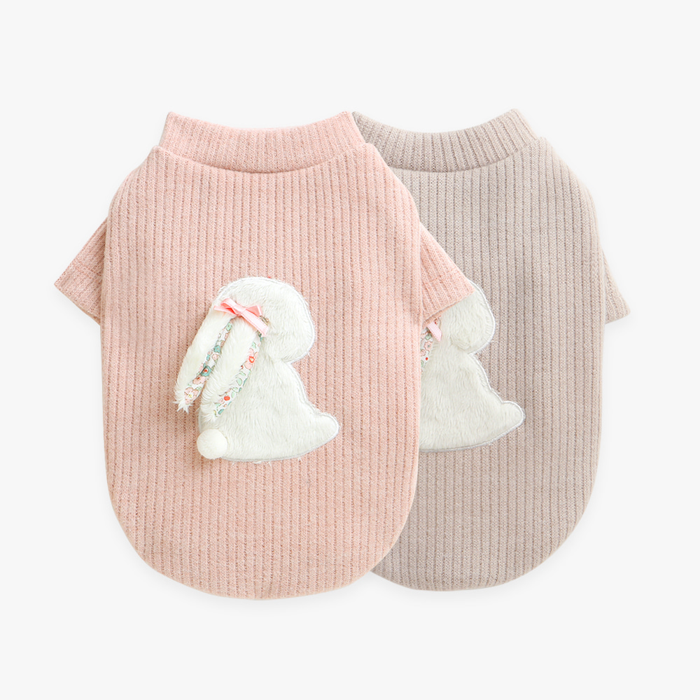 Baby bunny knit T-shirt